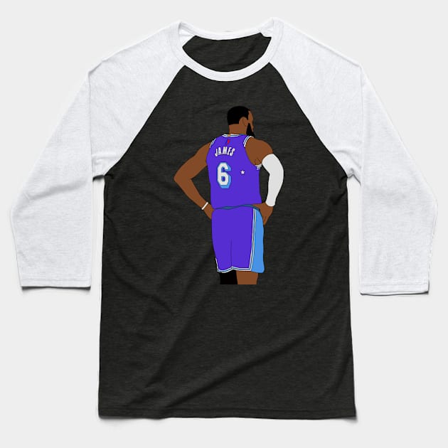 LeBron James Minimal Baseball T-Shirt by whelmd